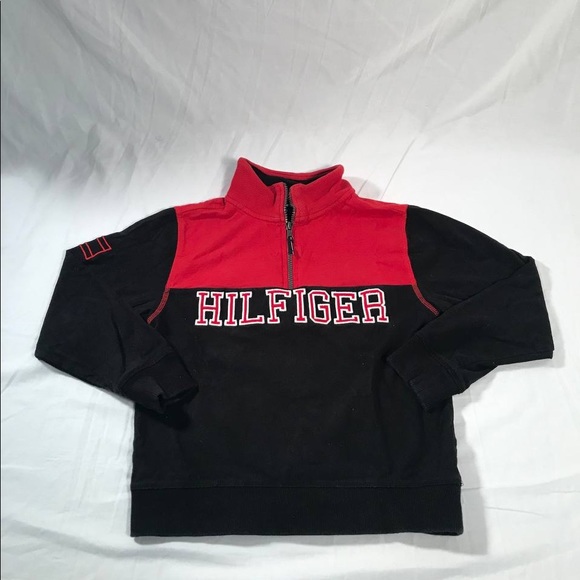 Kids Tommy Hilfiger 1/4 Zip Pullover Sweatshirt Size Small - Picture 1 of 6